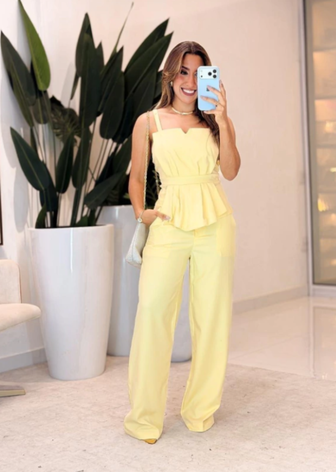 1080 - Conjunto Alfaiataria | Blusa Drapeada